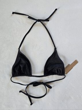 SKIMS▪️Recycled Swim Triangle Bikini Top in Onyx